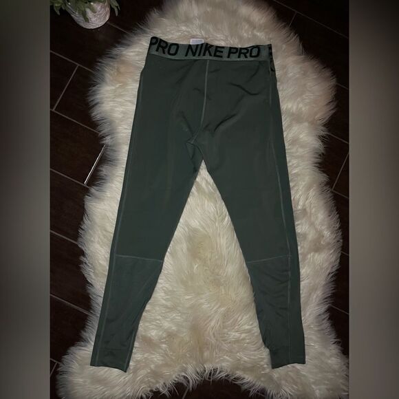Nike Pro Intertwist 2.0 L olive green leggings sz XL - Picture 4 of 10